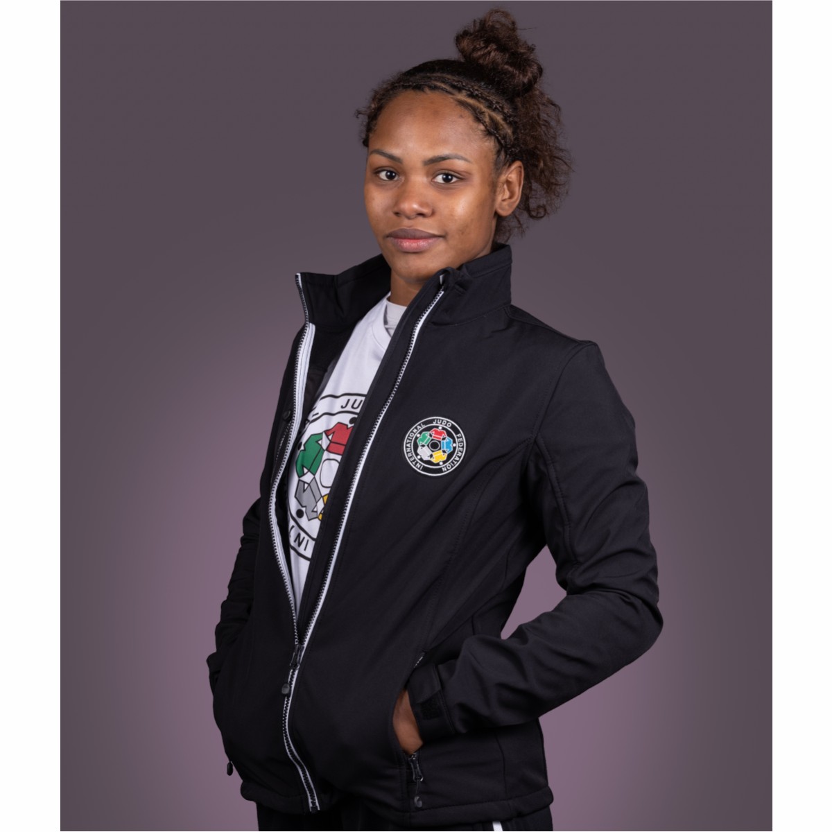 IJF Womens Soft Shell Black