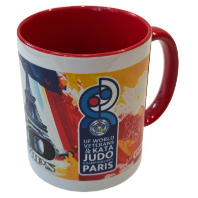 Ceramic Mug Paris World Championships Veterans and Kata 2025 Red
