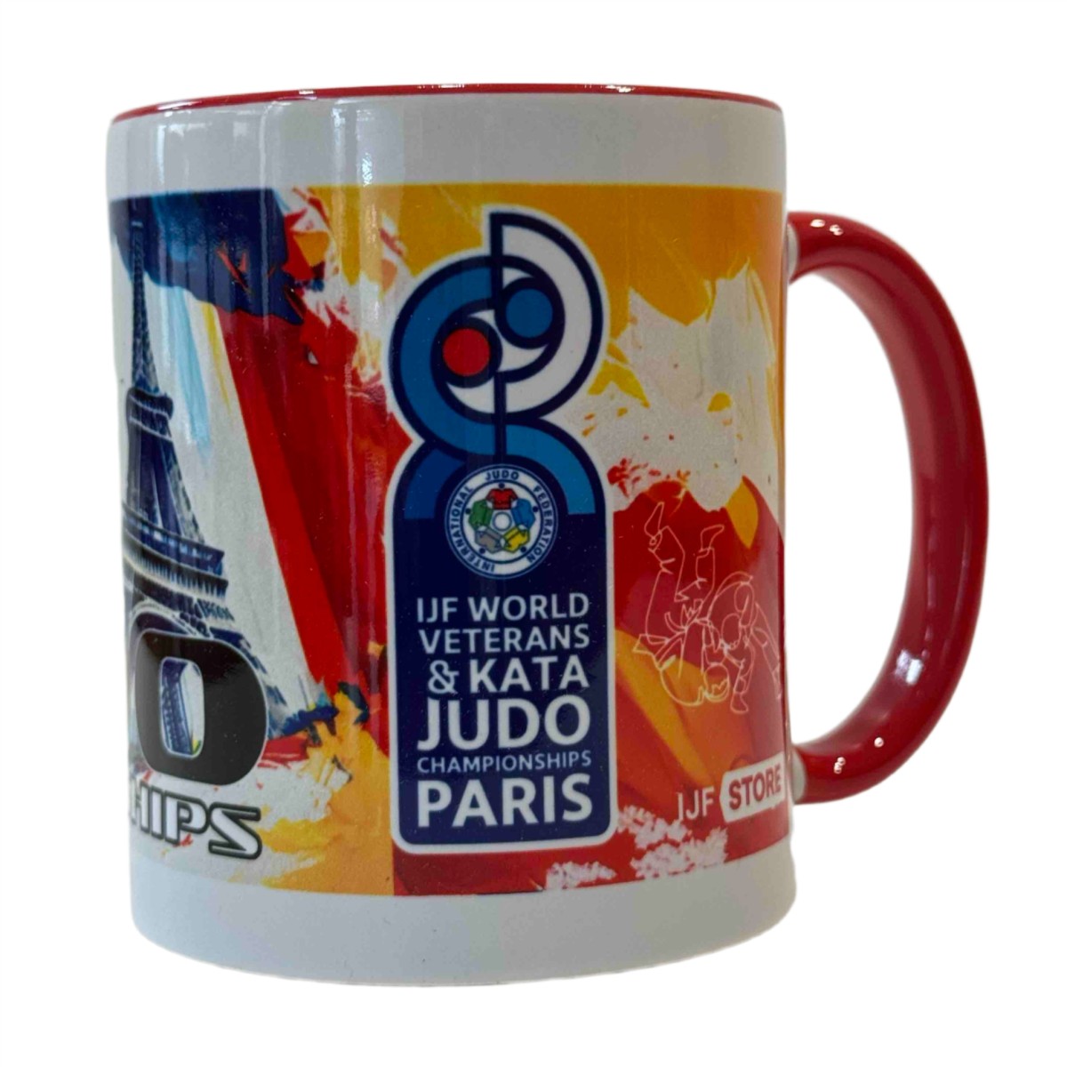 Ceramic Mug Paris World Championships Veterans and Kata 2025 Red