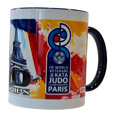 Ceramic Mug Paris World Championships Veterans and Kata 2025 Blue