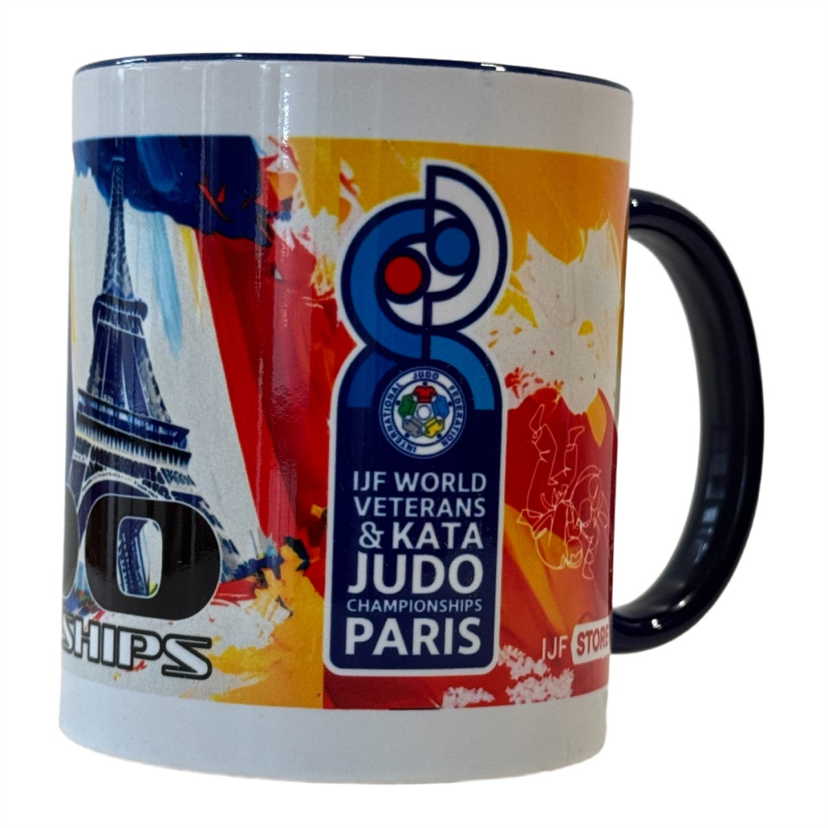 Ceramic Mug Paris World Championships Veterans and Kata 2025 Blue