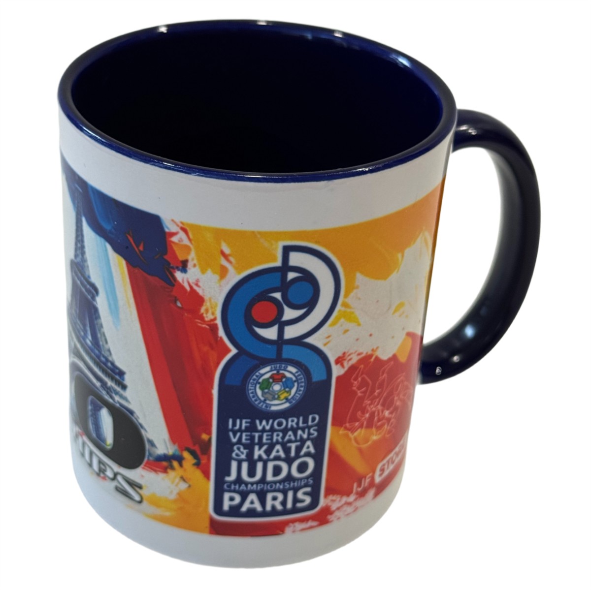 Ceramic Mug Paris World Championships Veterans and Kata 2025 Blue