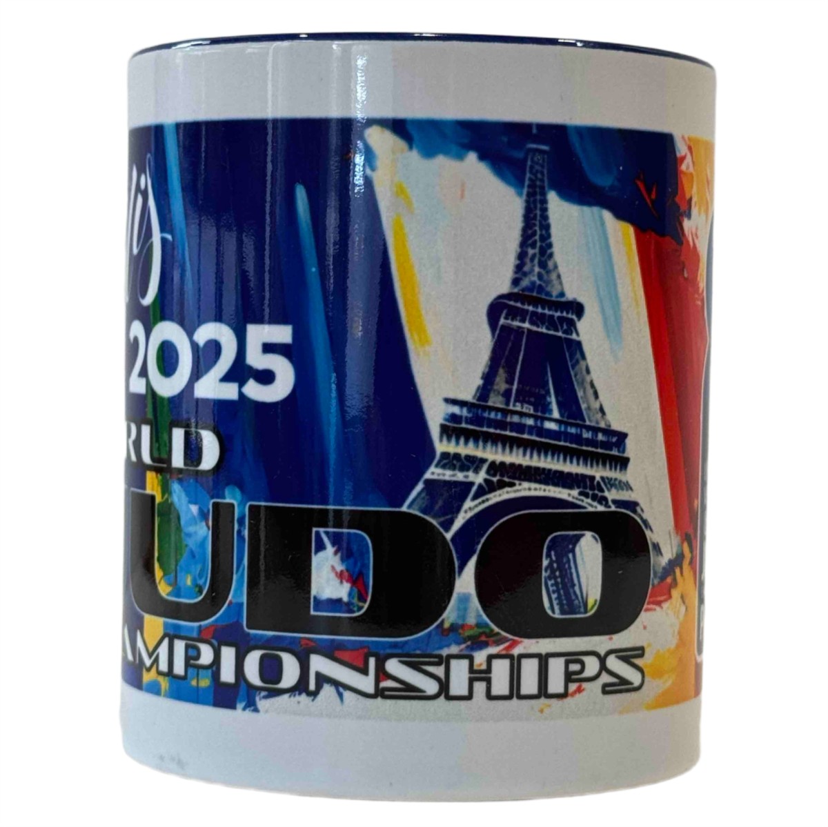 Ceramic Mug Paris World Championships Veterans and Kata 2025 Blue