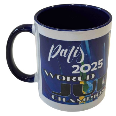Ceramic Mug Paris World Championships Veterans and Kata 2025 Blue