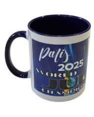 Ceramic Mug Paris World Championships Veterans and Kata 2025 Blue