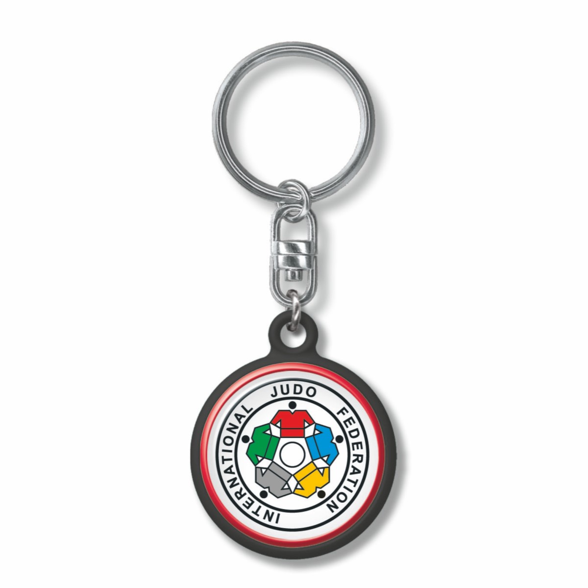 Keychain JUDO Veterans  Black & Red